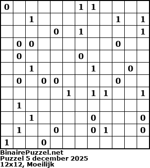 Binaire Puzzel