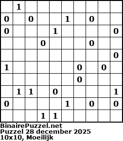 Binaire Puzzel
