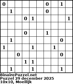 Binaire Puzzel