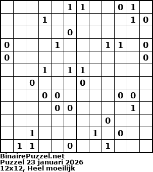 Binaire Puzzel