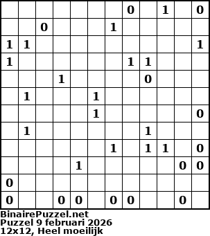 Binaire Puzzel