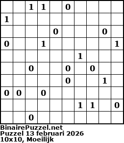 Binaire Puzzel