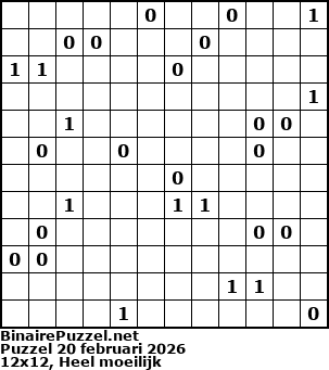 Binaire Puzzel