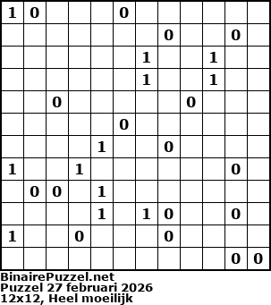 Binaire Puzzel