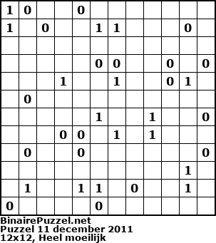 Binaire Puzzel