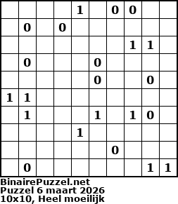 Binaire Puzzel