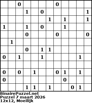 Binaire Puzzel