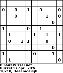 Binaire Puzzel