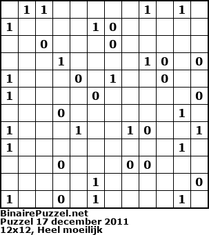 Binaire Puzzel