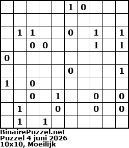 Binaire Puzzel