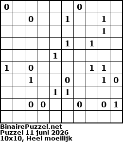 Binaire Puzzel