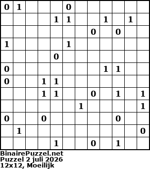 Binaire Puzzel