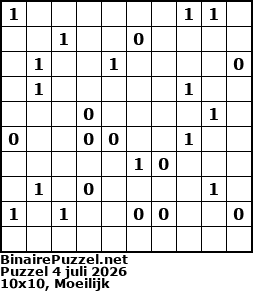 Binaire Puzzel