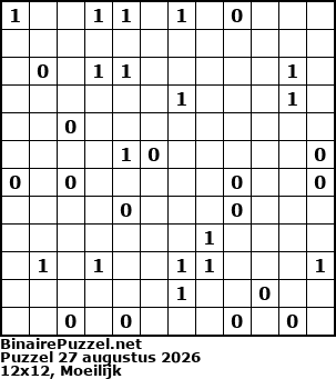 Binaire Puzzel