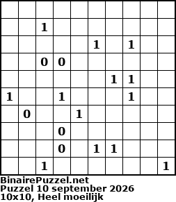 Binaire Puzzel