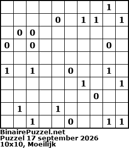 Binaire Puzzel