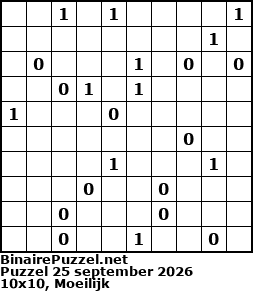 Binaire Puzzel