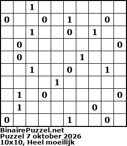 Binaire Puzzel