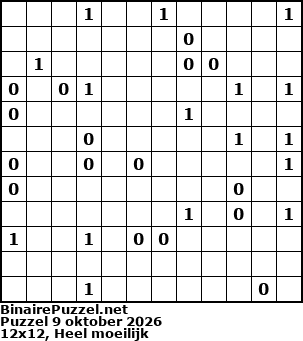 Binaire Puzzel