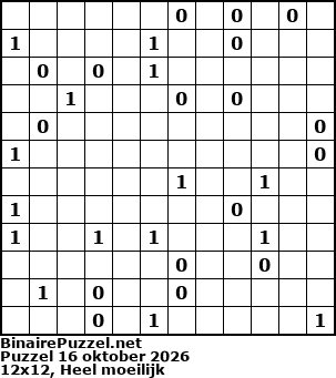 Binaire Puzzel