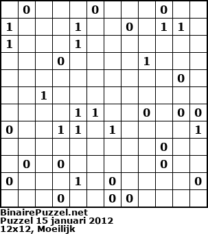 Binaire Puzzel