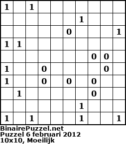 Binaire Puzzel