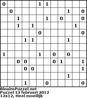Binaire Puzzel