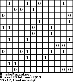 Binaire Puzzel