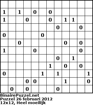 Binaire Puzzel
