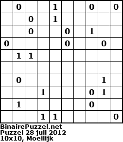 Binaire Puzzel