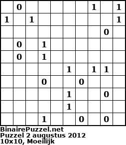 Binaire Puzzel