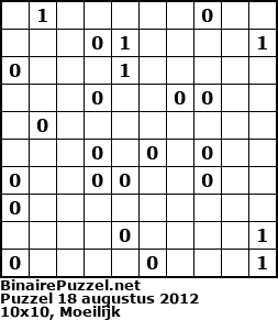 Binaire Puzzel