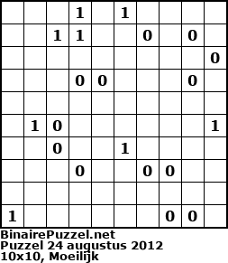 Binaire Puzzel