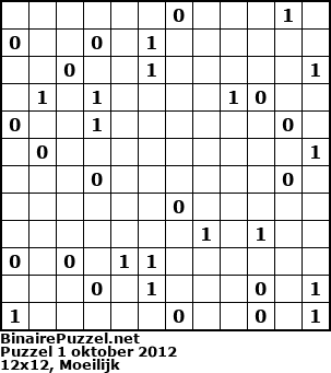 Binaire Puzzel