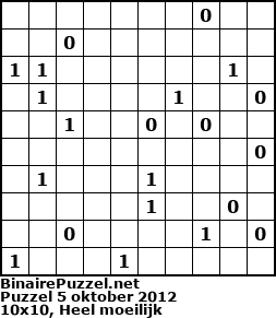 Binaire Puzzel