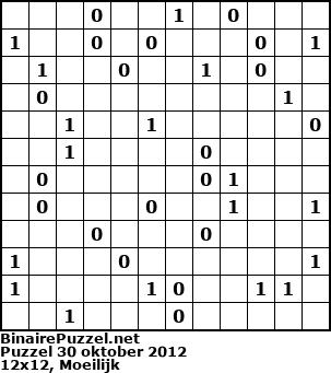 Binaire Puzzel
