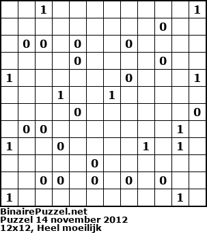 Binaire Puzzel