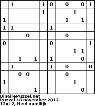 Binaire Puzzel