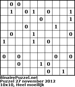 Binaire Puzzel
