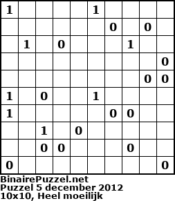 Binaire Puzzel