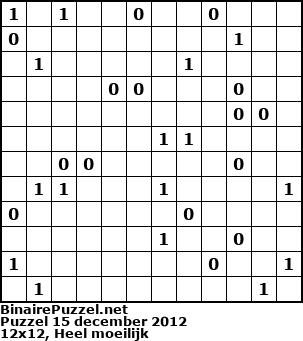 Binaire Puzzel