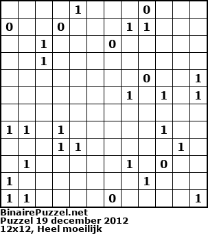 Binaire Puzzel
