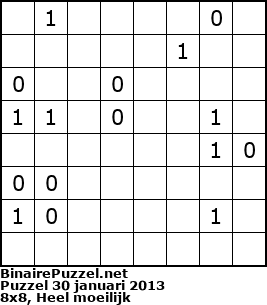 Binaire Puzzel