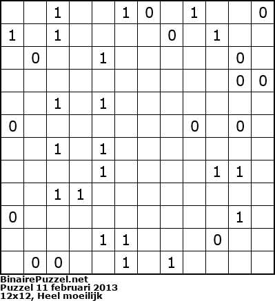 Binaire Puzzel