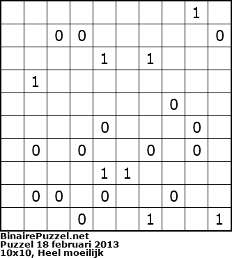 Binaire Puzzel