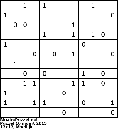 Binaire Puzzel