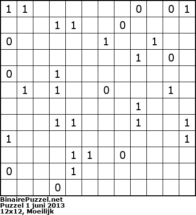 Binaire Puzzel