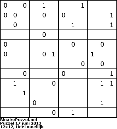 Binaire Puzzel