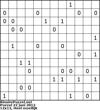 Binaire Puzzel
