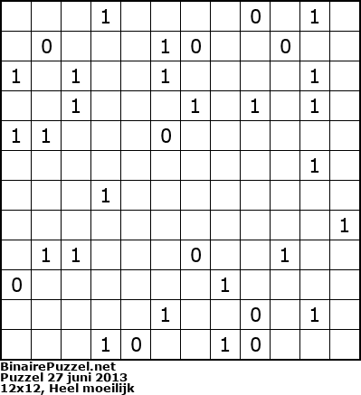 Binaire Puzzel